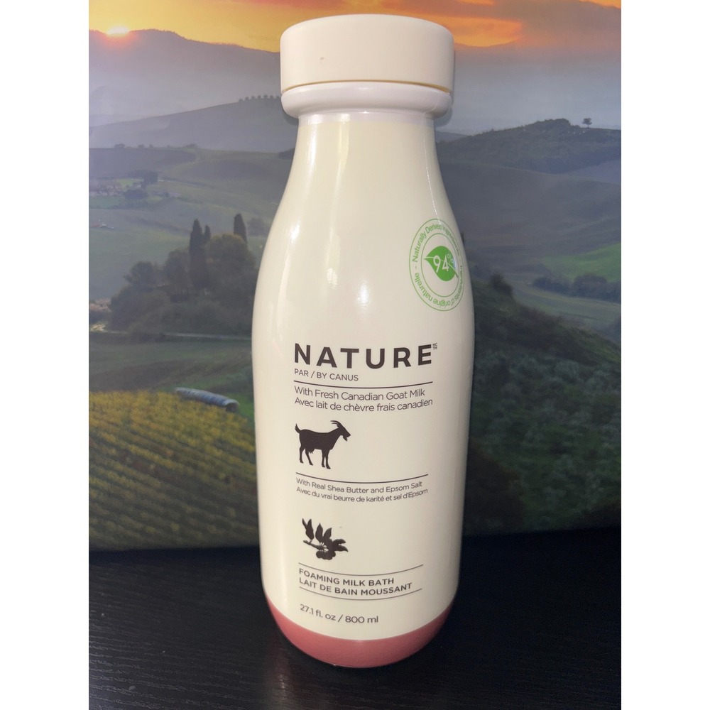 NATURE by CANUS Foaming Milk Bath with Goat Milk Shea Butter Epsom Salt